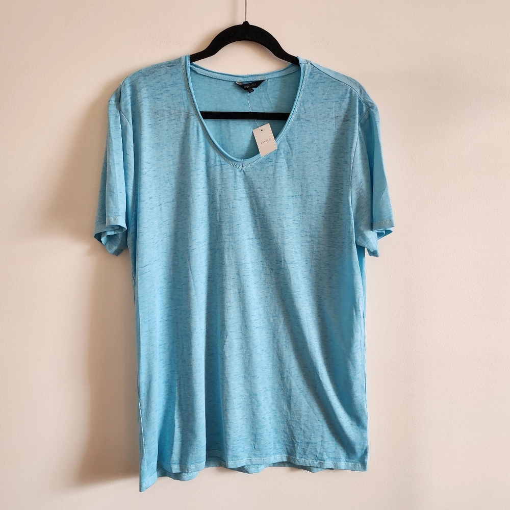 RW & CO I L V-neck Short Sleeve Tee I sky blue